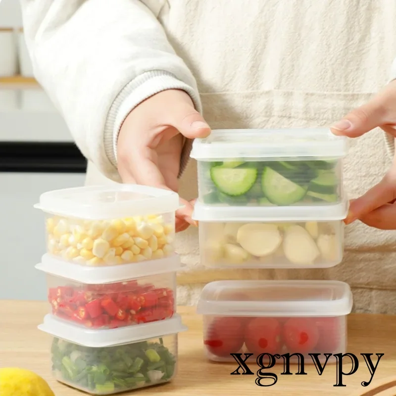 xgnvpy Refrigerator Storage Box Freezer Crisper Container Microwave Safe Multigrain Rice Keeper Kitchen Dinnerware Organizer