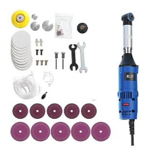 6 سرعات قابلة للتعديل 90 درجة، تستخدم للتنظيف وتجميل التماس، آلة طحن وتلميع متعددة الوظائف