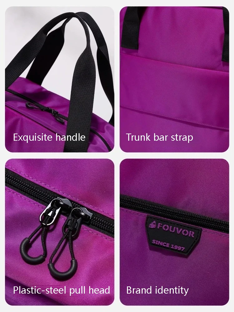 Fouvor Large Capacity Travel Bag Women Duffel Bags Luggage Organizer Weekend Carry On Sports Bags with Luggage Sleeve 3062-01 view 5