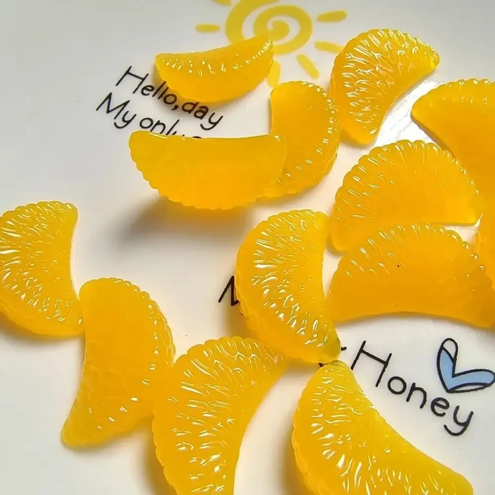 10Pcs Artificial Orange Slices Christmas Mini Simulation Fake Fruit Slices Home Decor Ornaments
