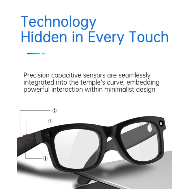 2026 New 800W Camera Smart Glasses Video Recording AI Photo Recognition Bluetooth Call Voice Translation Motorcycle Glasses
