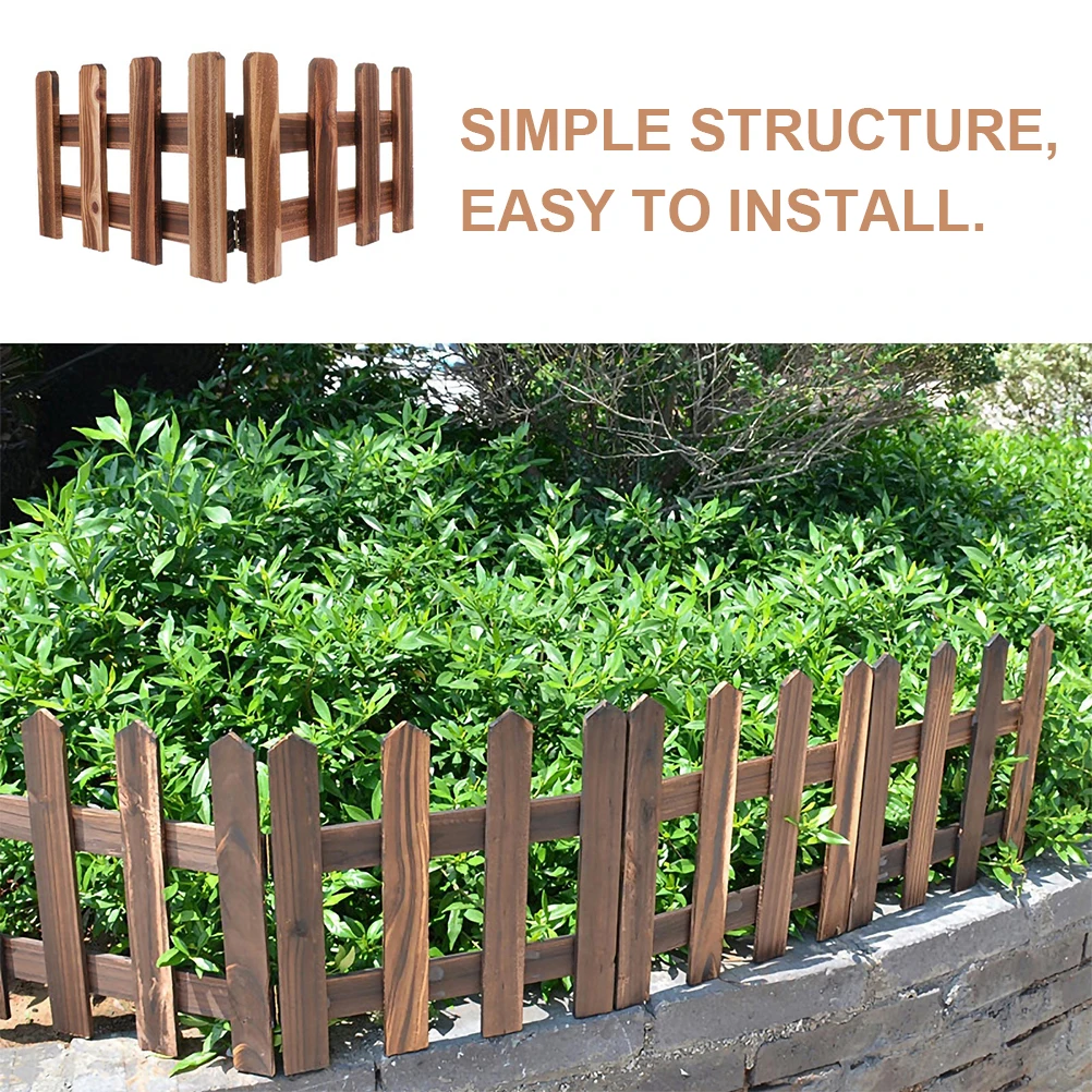 

Christmas Tree 20cmx60cm Anti Corrosive Wood Garden Decorative Courtyard Partition Reusable Durable Lawn Wooden Fence Outdoor