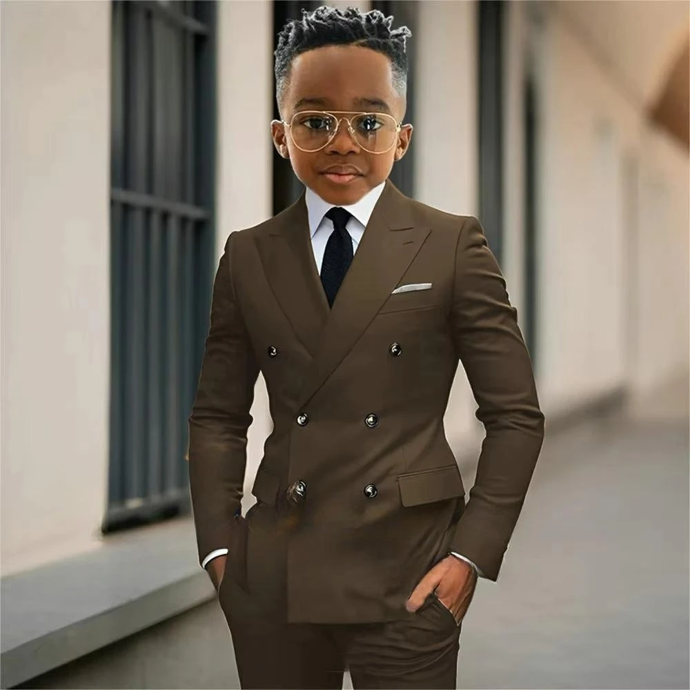 Esmoquin Formal para niño, chaqueta de 2 piezas, pantalones para actuación  de concurso de Piano, traje de fiesta para niños con doble botonadura,  conjunto de traje de boda / Ropa de niños, image size:1000x1000