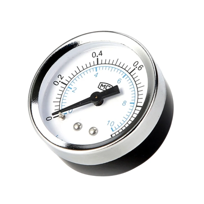 Pressure Gauge Y40/Y50 Thread Pressure Gauge 0-1.0MPa / 0-10kgf/cm² Pressure Gauge Aluminum Thread Shatter-proof Gauge