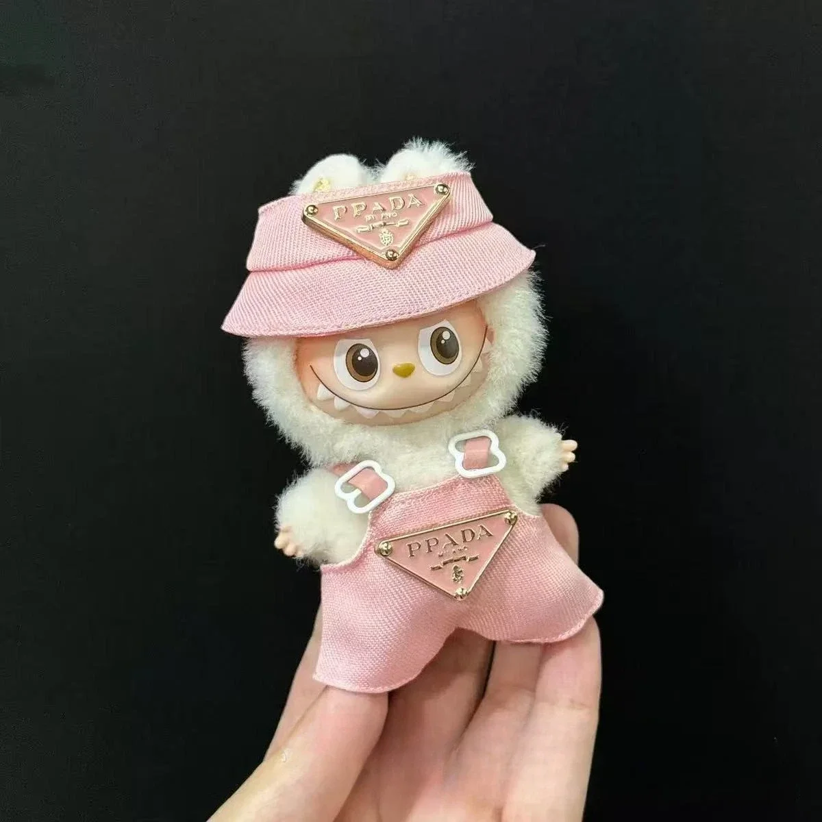 DollDIY اكسسوارات التدريب الجلوس ألعاب الحفلات اللعب Giftsv 4New سروال قصير ل Labubu دمية الملابس مجموعة قبعة 10 سنتيمتر الملابس الأحذية #2