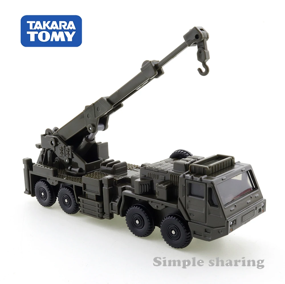 Takara Tomie Tomica Long Type No.141 Jgsdf Zware Wielen Bergingsvoertuig 1/89 Auto Hot Pop Kids Speelgoed Motor Diecast Metalen Model