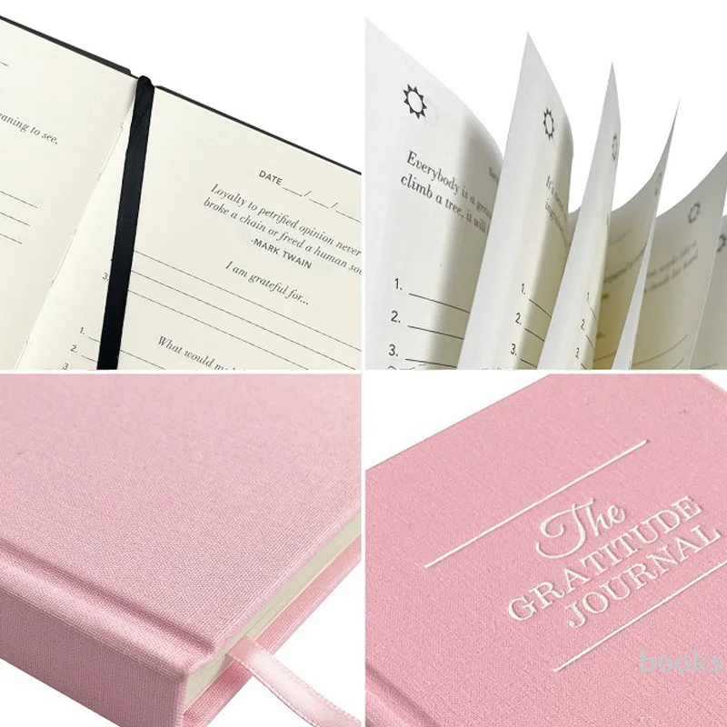 Gratitude Diary School Student Reflection Daily Notebook Schedule plan Office Supplies【a】