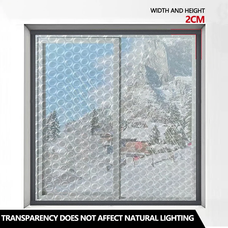 Window windproof and cold proof,thickened sealed windproof curtain,whole piece sealed window,no punching insulation film curtain