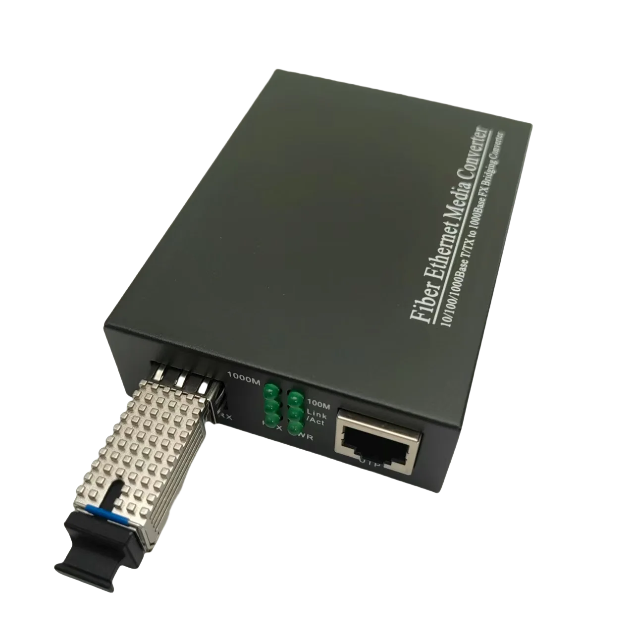 Mini OLT Micro Gpon Olt Stick منفذ واحد 2 في 1 منفذ Ftth Fttx 4G 5G Sc Upc Sfp Rj45 ألياف صغيرة مدمجة معدنية OLT