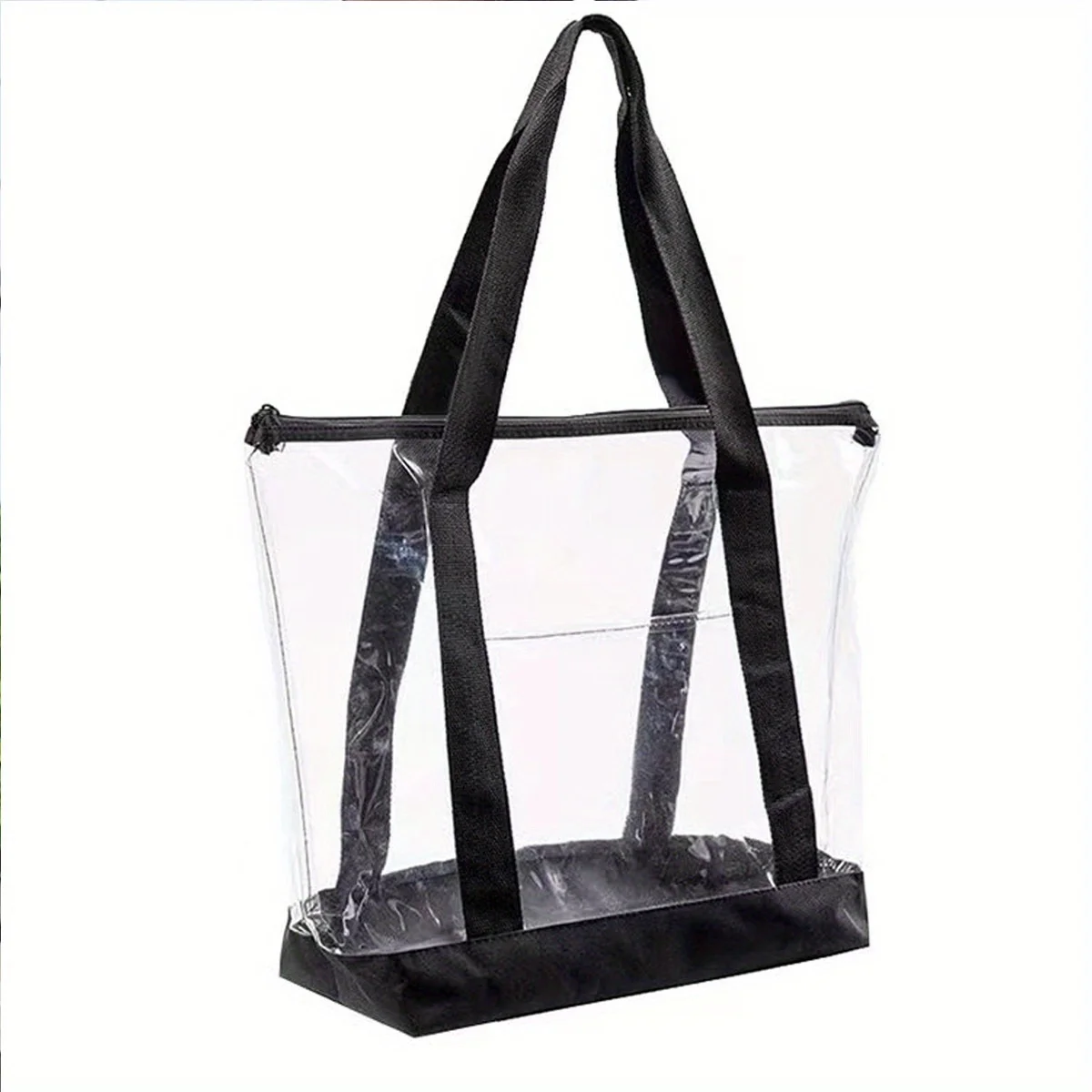 PVC Transparent Beach Bag Large Capacity Waterproof Swimming Portable Jelly Bag Fashionable Handbag Cloth Water Proof Bag