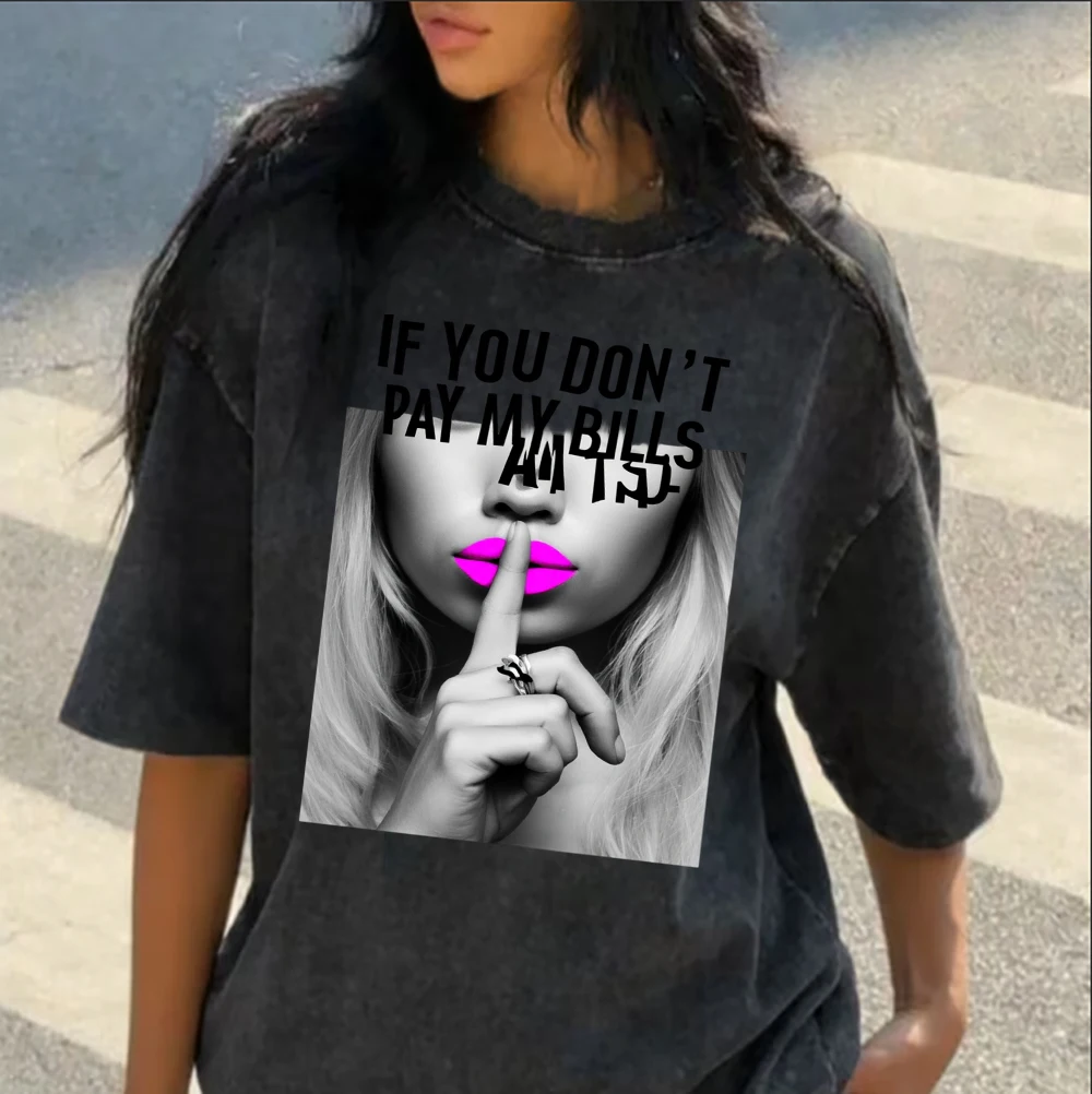 Summer Women's T-shirt Hip Hop Style Street Top T-shirt Fashion Geometry Short Sleeve Trend T-shirts