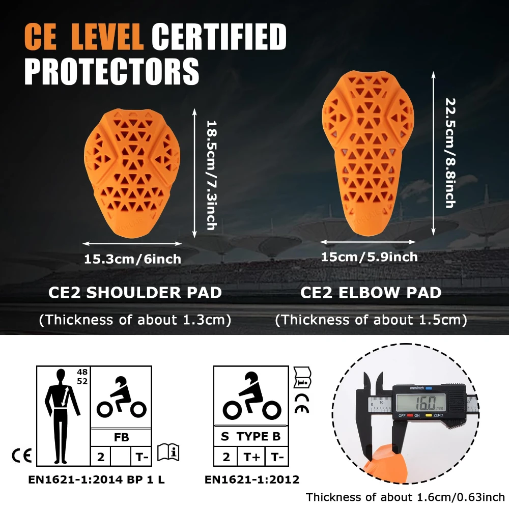 Вставки для мотоциклетной защи – обзор и цена Motorcycle Gear Protection Levels