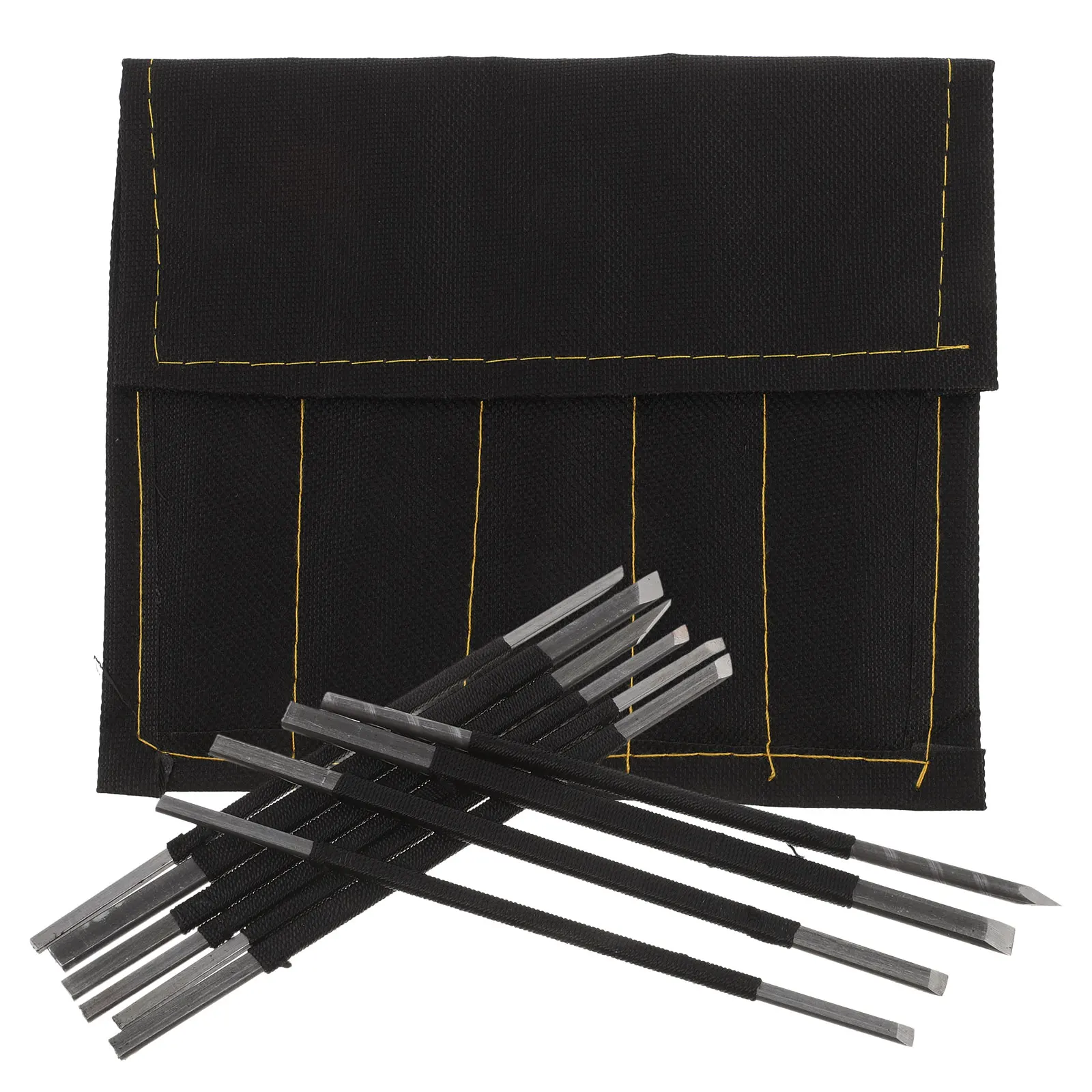 

10Pcs Tungsten Steel Carving Knife Set Multi Shapes Sizes for Stamps Decorative Crafts Easy Carry Storage Engraving Tool