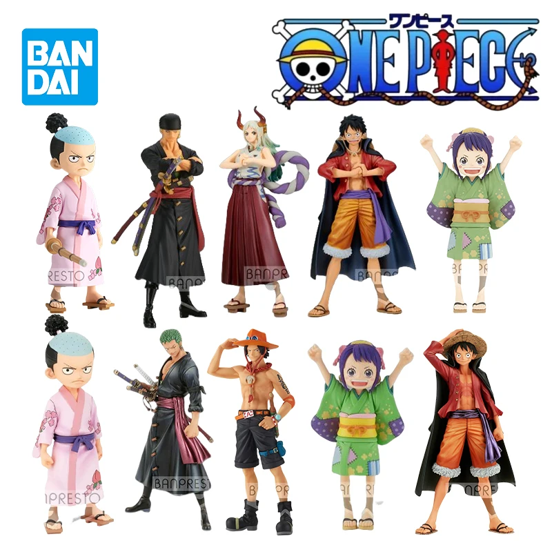 

Original Bandai Banpresto One Piece DXF THE GRANDLINE SERIES Luffy Zoro Tama Ace Yamato Momonosuke Anime Figures Model Toy Gifts