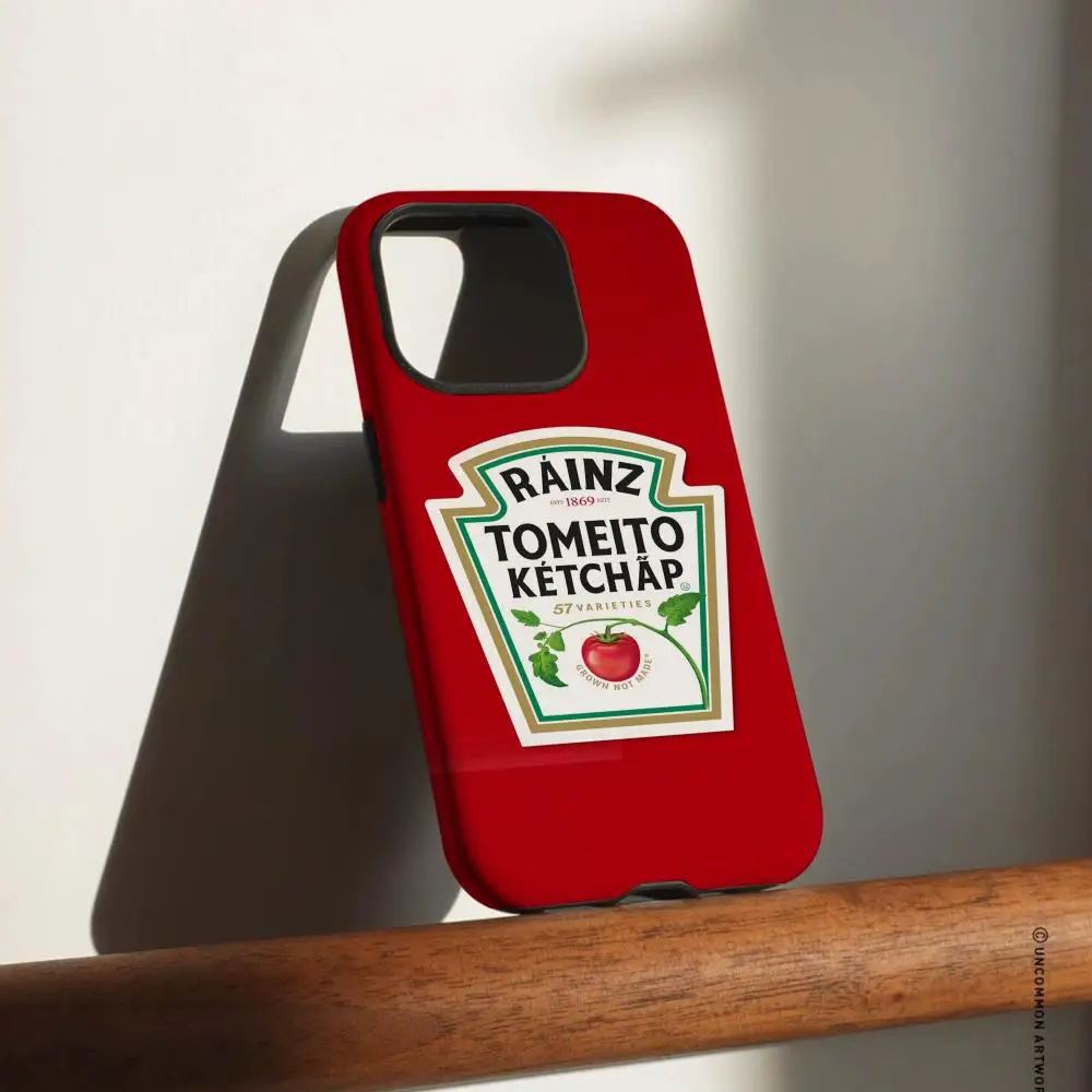 H-Heinz Tomatos Ketchup 22 Handyhülle für iPhone 17 16 15 14 13 12 Pro Max Plus, glänzende HD-Doppelschicht-Flüssigkeitshartschale