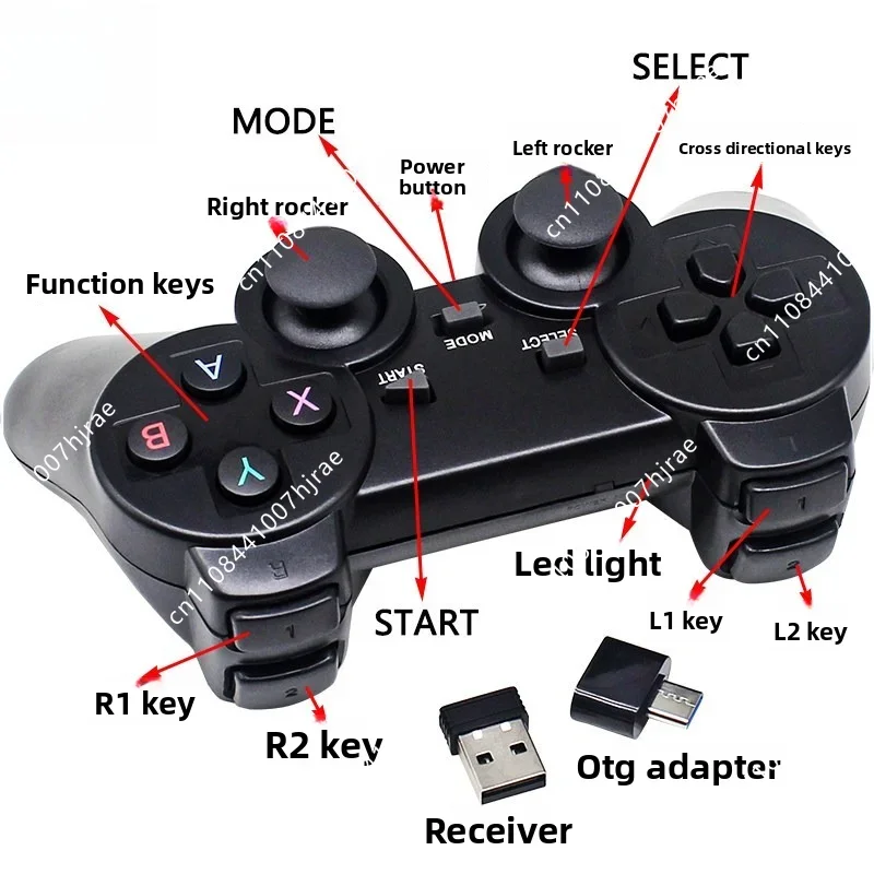 for PS3 Wireless Game Controller Works for PC TV Box Android Phone Universal USB Gamepad 2.4G Gaming Joystick for Multi Devices
