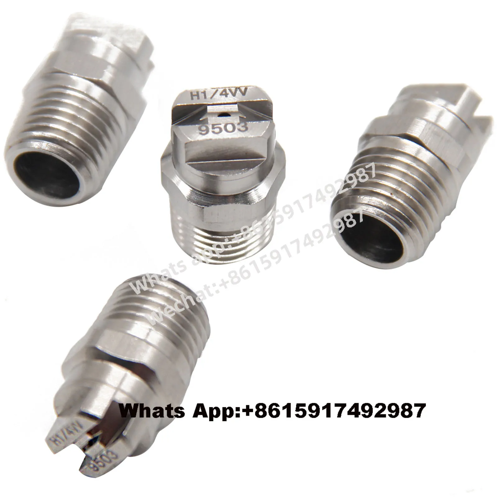 

(100Pieces)95° HVV V Jet Flat Spray Nozzle 1/8’’ 1/4’’ High Pressure Washing Chemical Spraying