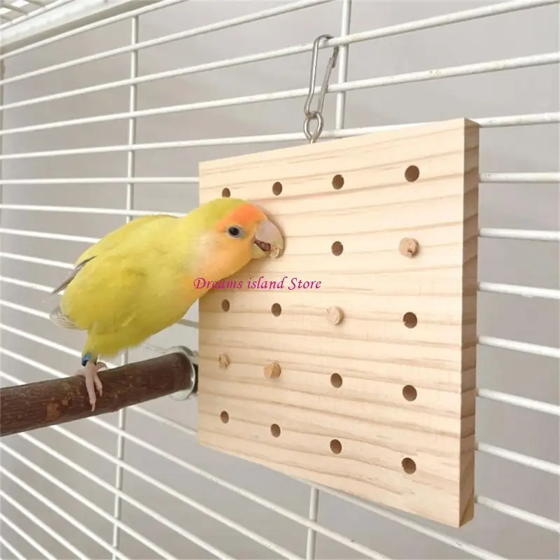 Bird Toy Parrot Molar Toy Cage Vishing Grinding Toy Toy Natural Wooking Block HX6C