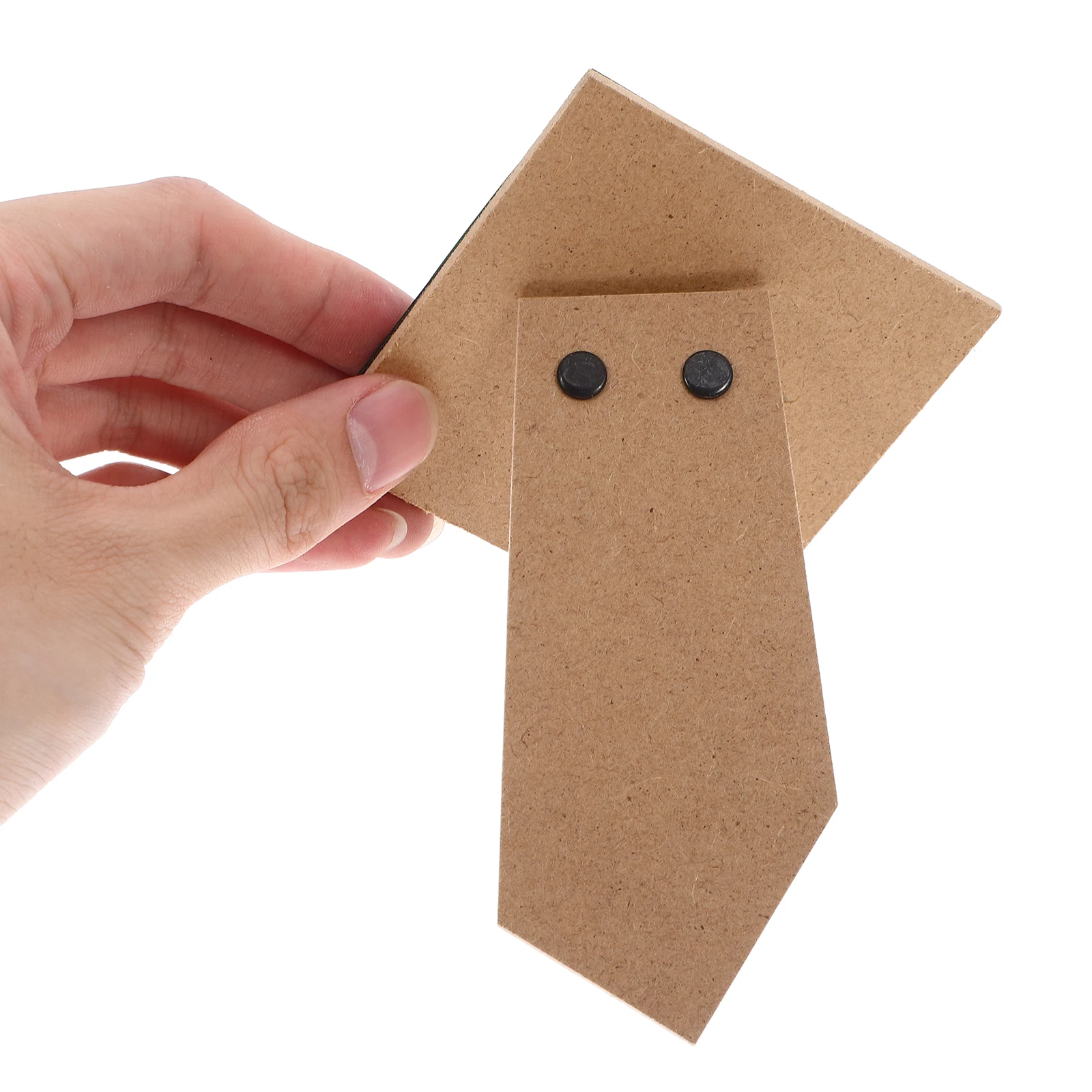 2 قطعة لوحة دعم الصورة ذاتية اللصق بني فاتح إطار خشبي قابل للطي دعم للوحات القماشية إطار صور ذاتي الصنع منضدية