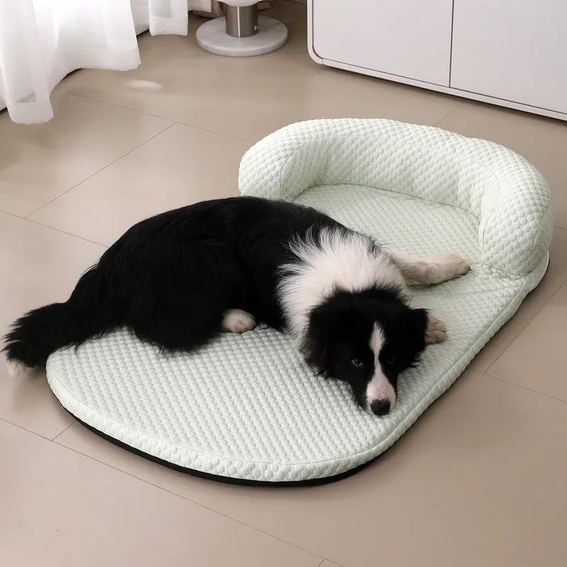 Removeable Dog Cat Ice Silk Cooling Mat Self Cooling Fabric Pet Summer Foam Sleeping bed Washable Cooling Sofa for Dogs Cats