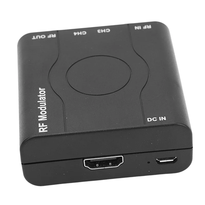 ABXF--互換性のある RF 変調器アダプター HD マルチメディア インターフェイスから RF 変調器 NTSC ブラック 1 セット