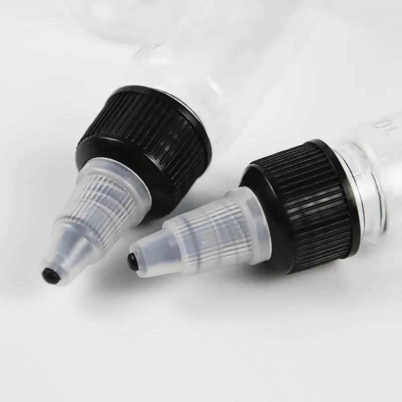 5 pz 30/60/100/120/250/500 ml di Plastica PET Succo di Liquido Bottiglie Contagocce Con Scala Pigmento Del Tatuaggio Contenitori di Inchiostro A Punta superiore