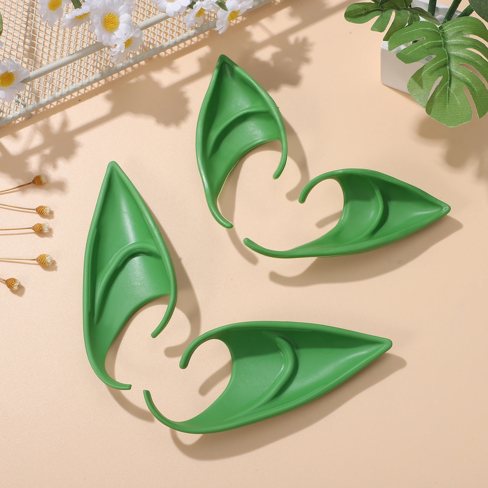 

Brown Latex Elf Ears Realistic Fairy Ear Cuffs Halloween Costume Cosplay Accessories Headwear Hairbands For Party Outfits