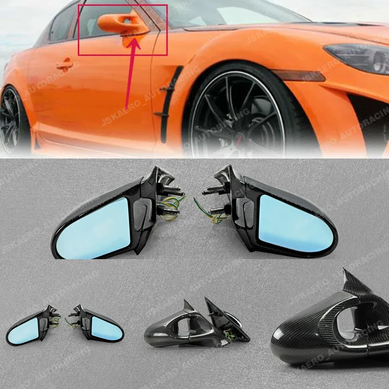 

For Mazda RX8 (LHD) Early 03-08 SE3P Aero Rearview Rear View Mirror carbon fiber car Bodykits
