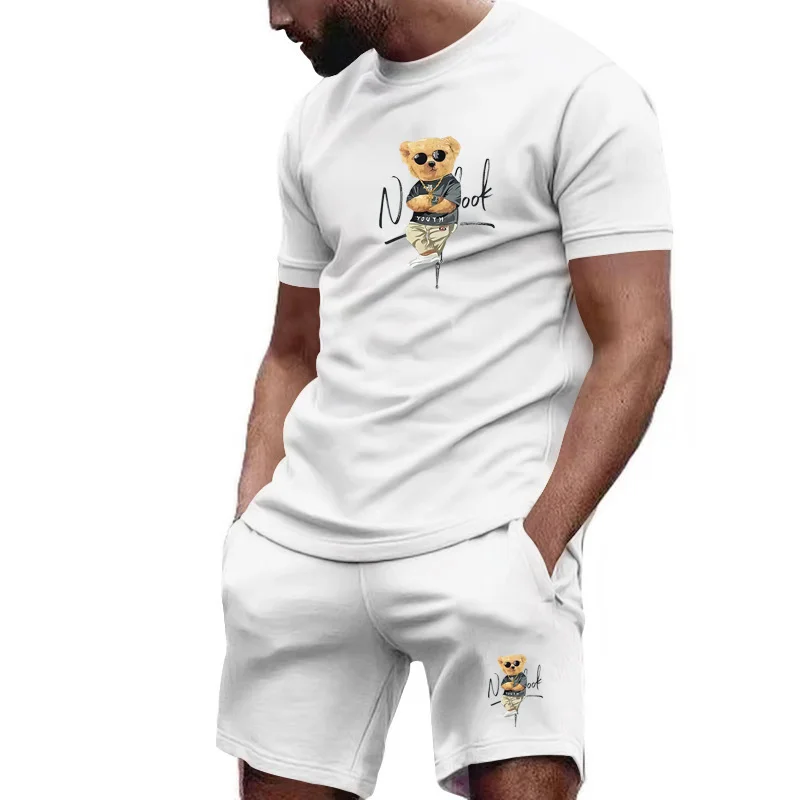 

Men's Summer High Quality 2026 Super Comfortable Breathable Short Sleeve T-shirt+Casual Running Shorts 2-piece Set