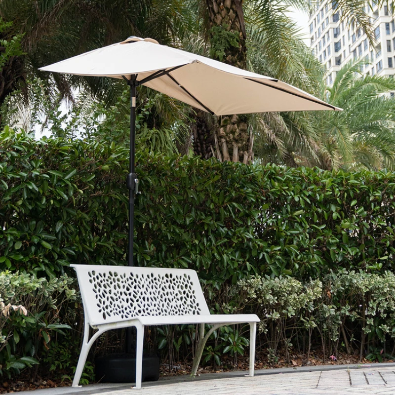 Upgraded L250xW130cm xH245cm outdoor wall facing umbrellas, side pillar umbrellas, balcony umbrellas, and outdoor umbrellas