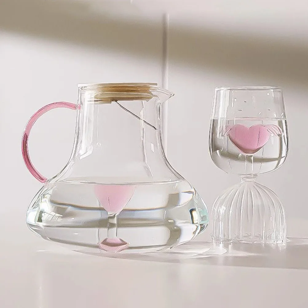 

Glass Pitcher with Lid Large Capacity for Cold Water Juice Iced Tea Wine Milk Drinks Transparent Easy Pour Spout Dishwasher Safe