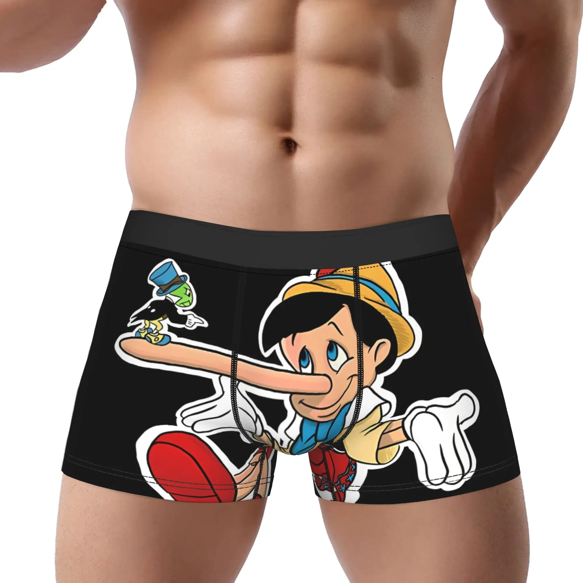 

A Little Wooden Boy Pinocchio Underpants Homme Panties Male Underwear Ventilate Shorts Boxer Briefs
