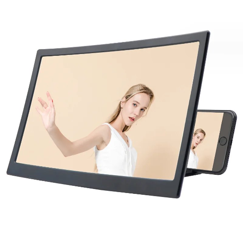 Mobile Phone Screen Magnifier Ultra-clear Curved Screen Mobile Phone Screen Amplifier 12 Inch Curved Screen Amplifier