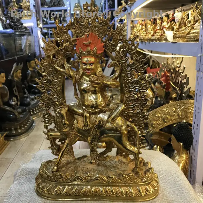 50% off Rare Tantric Buddha statue Sri-Devi Deity Buddha statue Buddha Mother palden Lhamo Tibetan buddhist family protection
