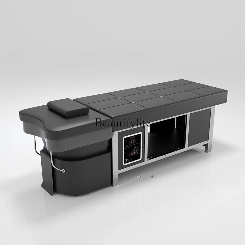 

88.-Shampoo bed Barber shop special massage water circulation fumigation head treatment bed