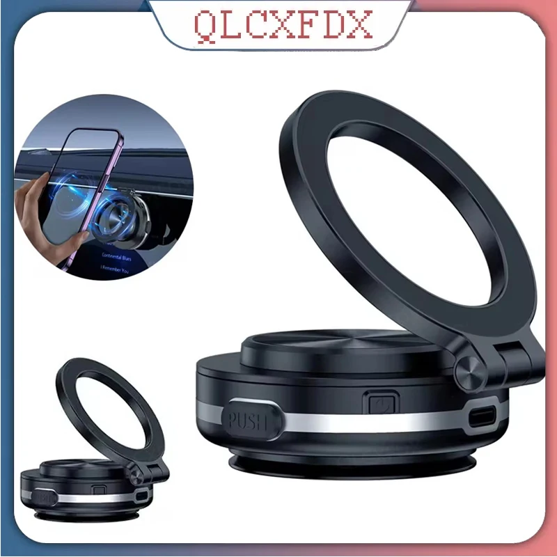 

360° Rotating GPS Stand Magnetic Car Suction Cup Phone Holder Vacuum Adsorption Universal Mount for iPhone 16 15 14 Pro Samsung