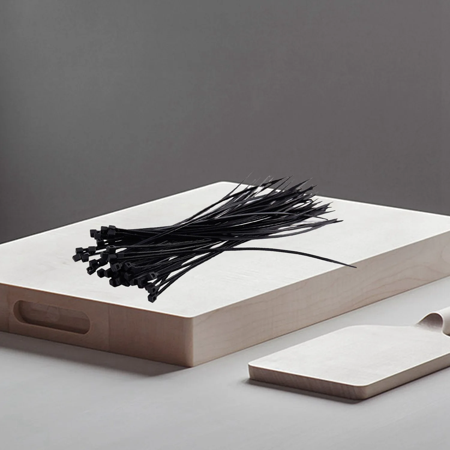 3 мм x 150 мм автоматический органайзер для кабеля на молнии, белый, черный, 100 шт.