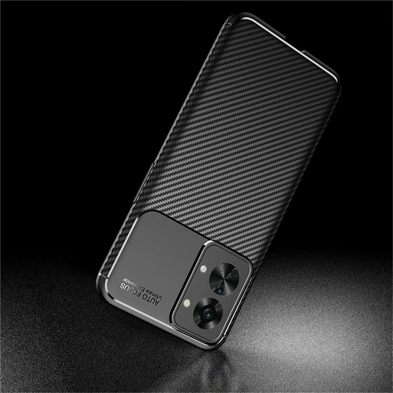 Carbon fiber phone case For OnePlus Nord 2T Anti-fall busines cover For One Plus Nord 2 T Nord2 t 1+ Nord2T 6.43'' Fundas Coques