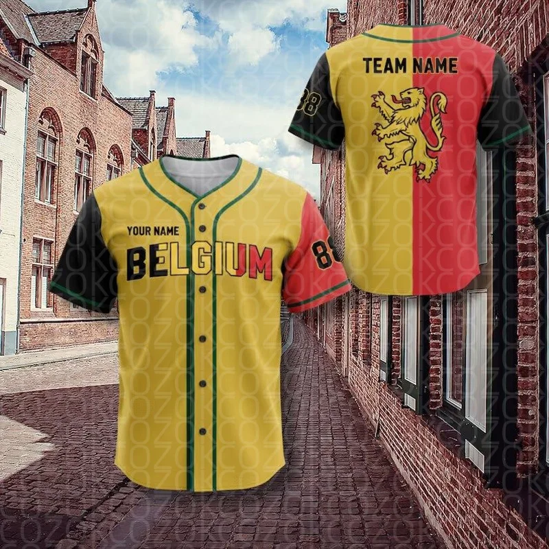 National Scenery Custom Team Baseball Jersey for Men Women Short Sleeve JerseyShirt Team Shirts Hip Hop Unisex Tops