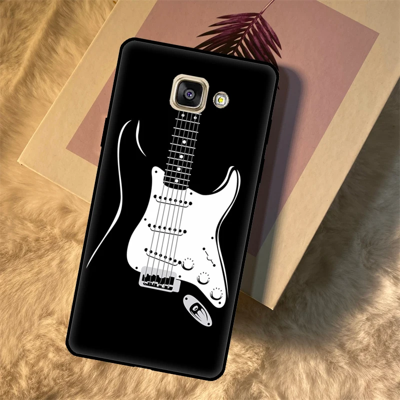 Funda de guitarra para Samsung Galaxy A3, A5, 2016, J3, J5, J7, 2017, J2, J6, J4 Plus, J8, A6, A7, A8, A9, 2018