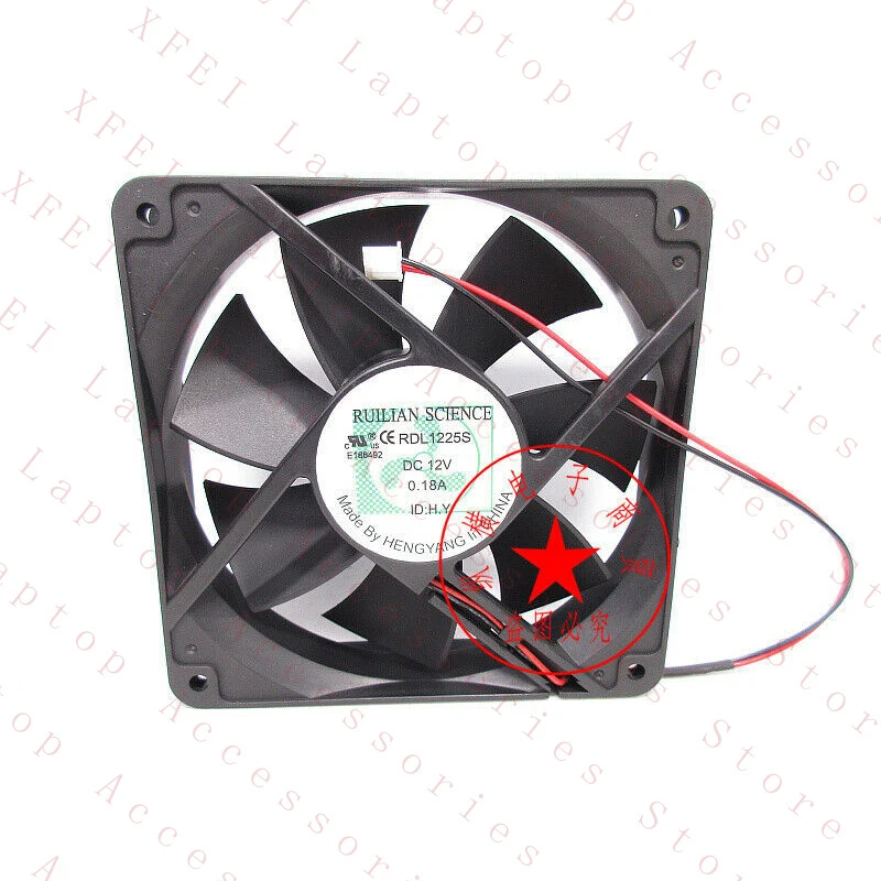 D  1PC for RUILIAN SCIENCE RDL1225S Cooling Fan 12V 0.18A 12025 2pin