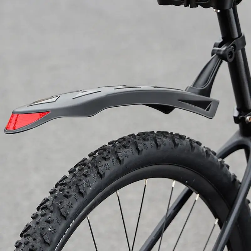 NEW NEW 1 Set High Toughness Bike Front Rear Mudguard For 26-27.5 Inch Bike Accessories Reflective Bicycle