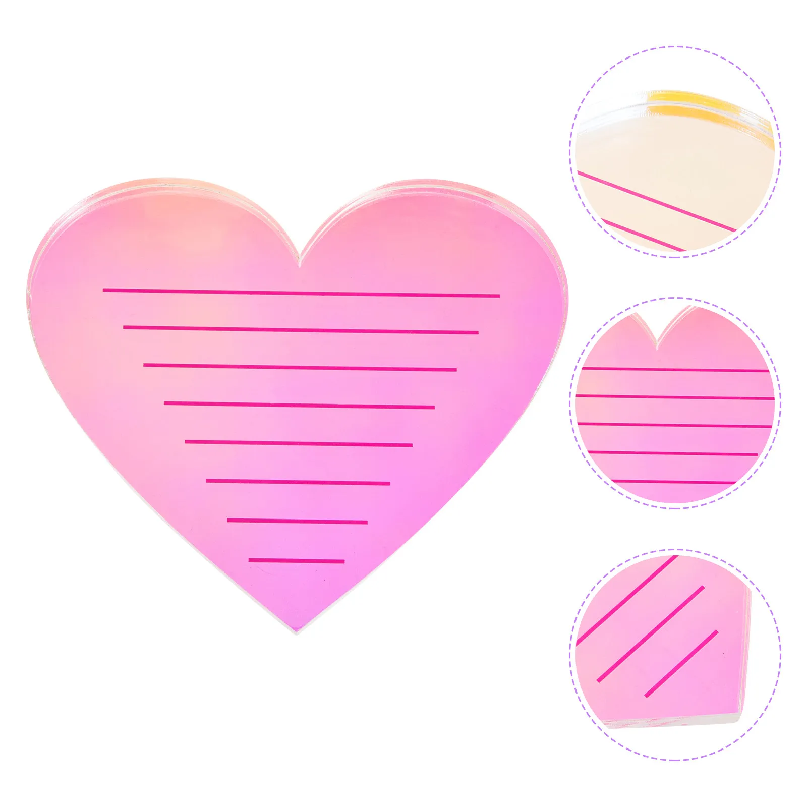 

Heart Shaped Lash Organizer Tray Eyelash Display Board for Extension Lashes Separated Storage Maintains Cleanliness Quick