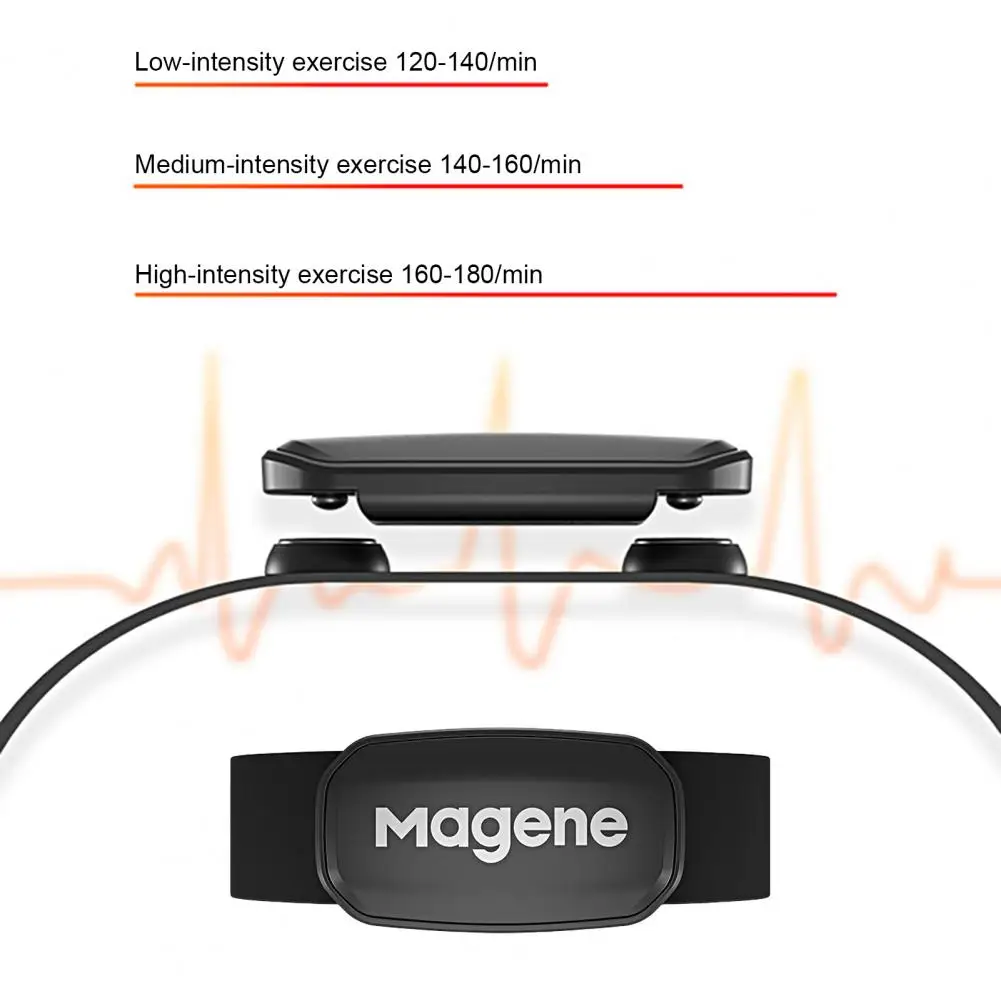 Magene H303 Heart Rate Sensor  ANT Upgrade H64 HR Monitor With Chest Strap Dual Mode Computer Bike Sports Band Belt New