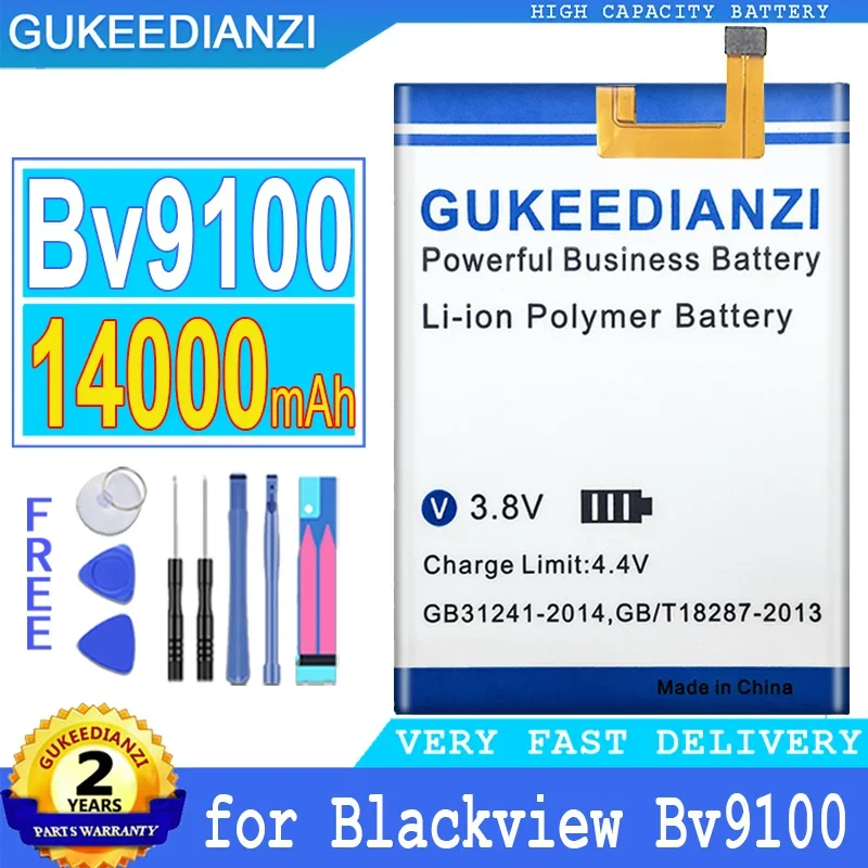 

GUKEEDIANZI Battery for Blackview, Big Power Battery, Bv9100, 14000mAh