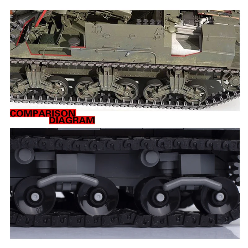 World War 2 Japanese Tank Soldier Figures Building Blocks Military 94-type Armored Vehicle Parts Army Mini Bricks Toys Kid Gun