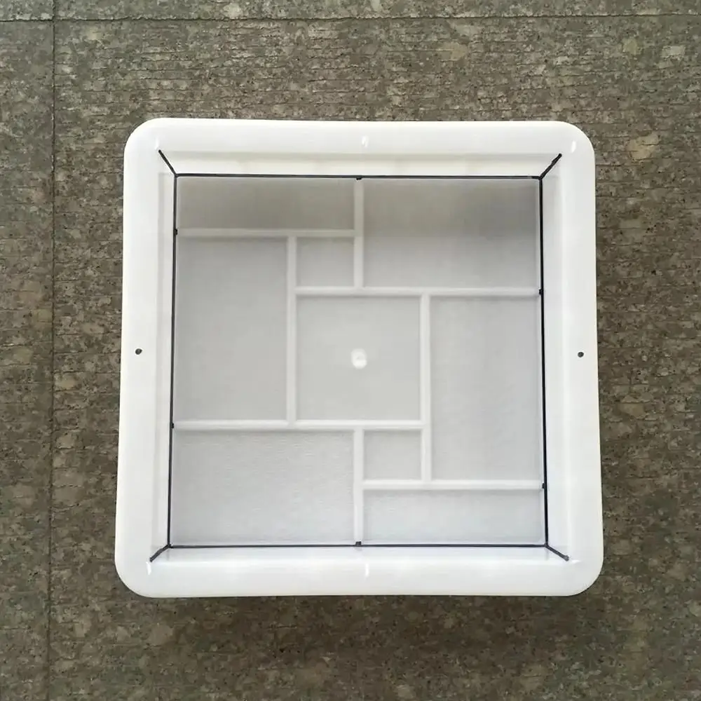1Pcs Fish Scale Pattern Paving Brick Mould Plastic 25x5cm Concrete Path Maker Mold DIY Reusable Walkway Brick Mold