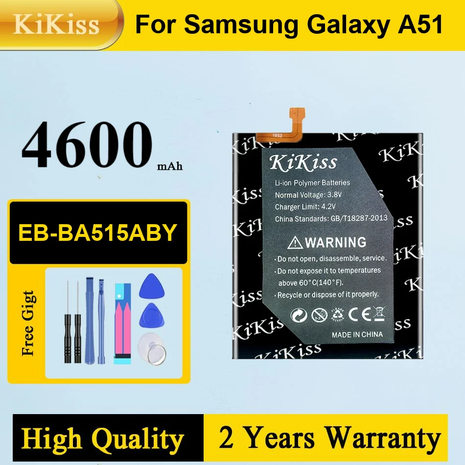 4600mAh KiKiss Powerful Battery EB-BA515ABY For Samsung Galaxy A51 SM-A515 SM-A515F/DSM