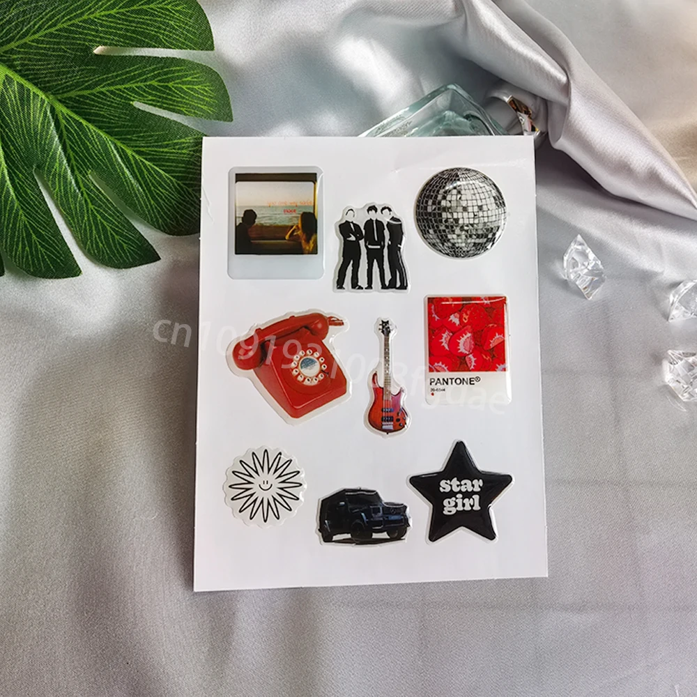 

3D купольный эпоксидный чехол для телефона, наклейка по индивидуальному заказу, популярная декоративная смоляная этикетка, персонализированный кристаллический приподнятый гелевый логотип, желе, формы DlY