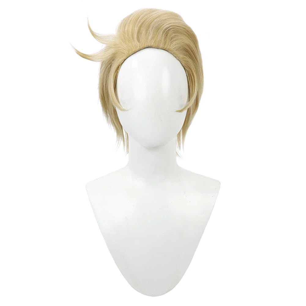 Peluca de Lucifer para hombre adulto, pelo sintético resistente al calor para Cosplay, Hazbin, Roleplaying, accesorios para carnaval y Halloween